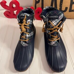 Sperry Blue Waterproof Rubber Boots